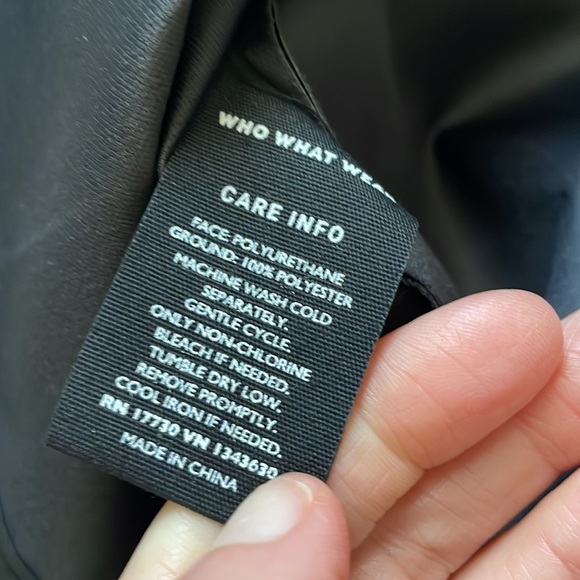 Never Worn! Who What Wear Faux Leather Dress - Picture 3 of 3